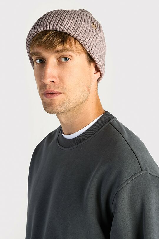 Knitted beanie with with Lenzing EcoVero viscose 2 | Hazel | Audimas