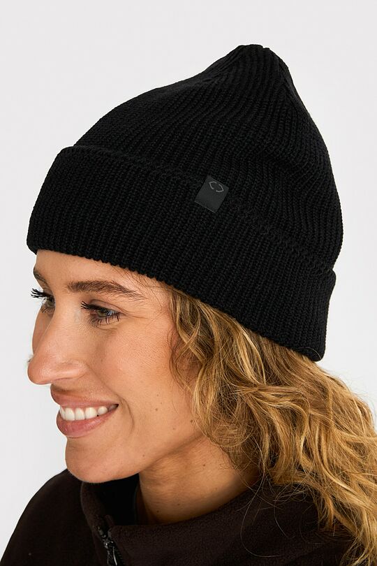 Polylana knitted beanie 6 | BLACK | Audimas