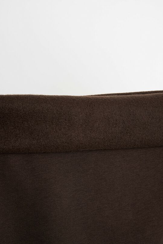 Oversized cotton fleece sweatshirt 4 | BROWN | Audimas