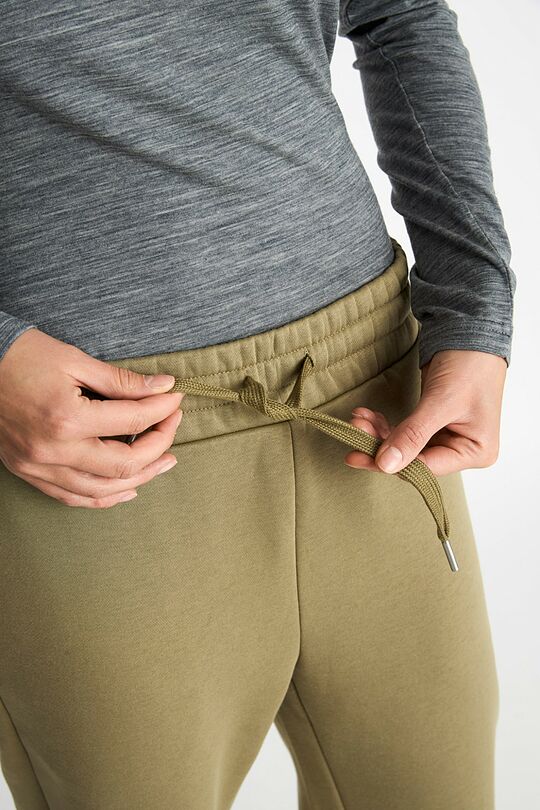 Oversized cotton fleece sweatpants 5 | GREEN | Audimas