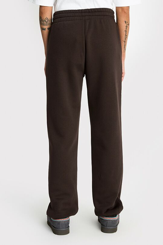 Oversized cotton fleece sweatpants 6 | BROWN | Audimas