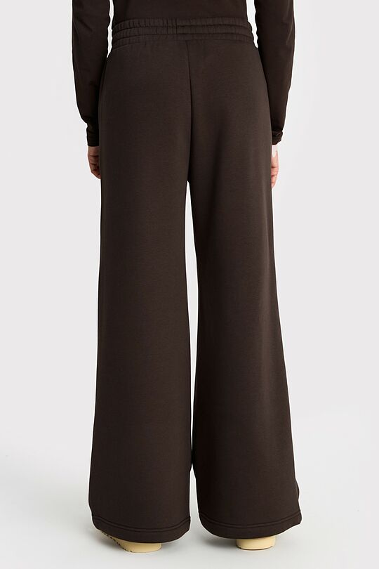 Wide cotton fleece sweatpants 6 | BROWN | Audimas