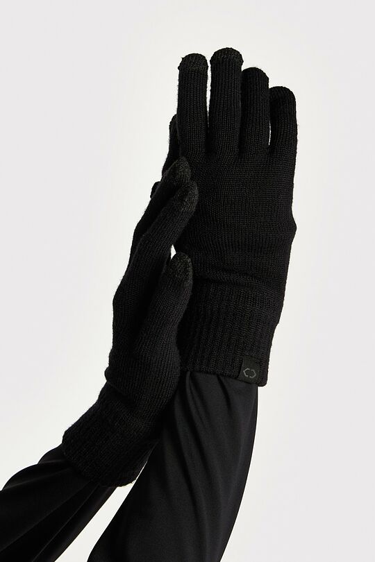 Merino wool gloves with touch screen 1 | BLACK | Audimas