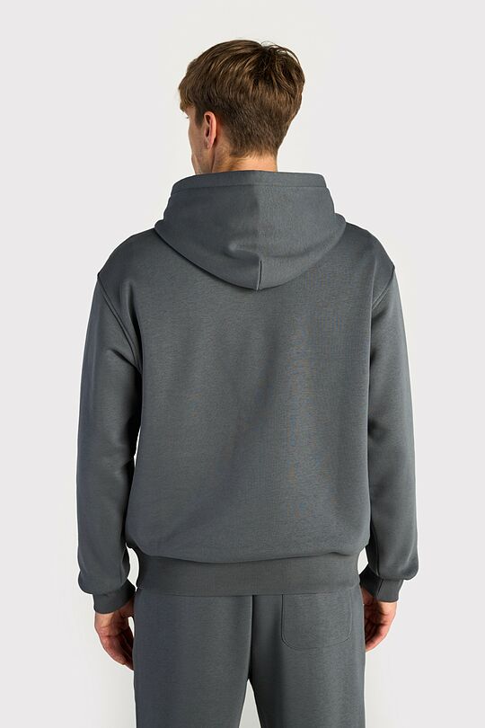 Oversized cotton fleece hoodie 2 | GREY | Audimas