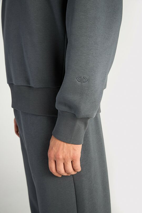 Oversized cotton fleece sweatshirt 3 | GREY | Audimas