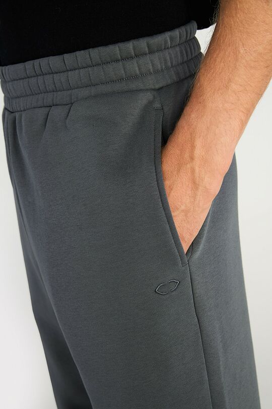 Oversized cotton fleece sweatpants 4 | GREY | Audimas