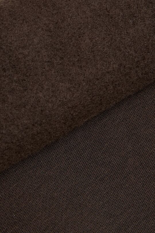 Oversized cotton fleece sweatshirt 4 | BROWN | Audimas