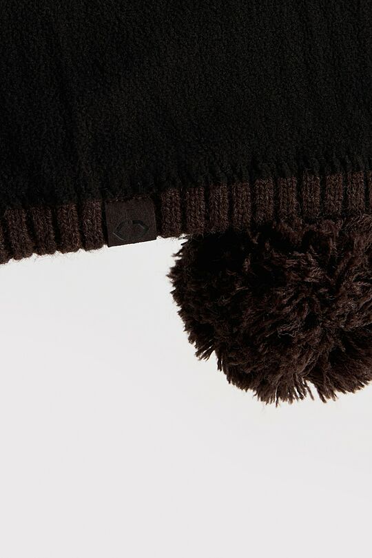 Knitted hat with fleece lining 7 | BROWN | Audimas