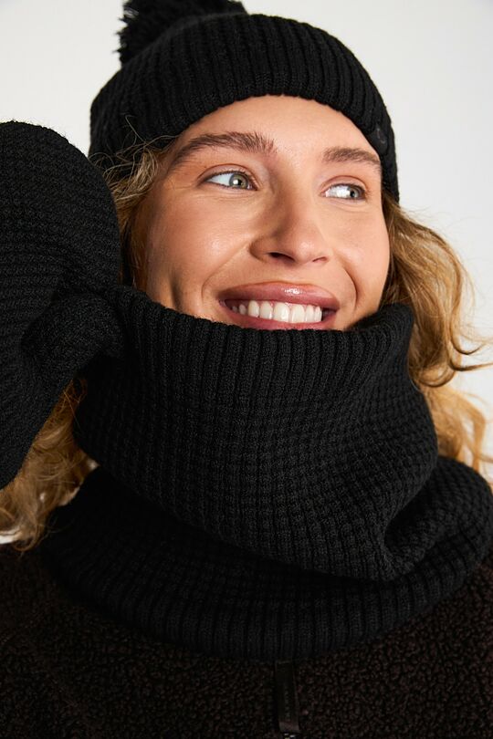 Neck muff with fleece lining 3 | BLACK | Audimas