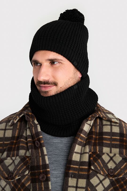 Neck muff with fleece ling 2 | BLACK | Audimas