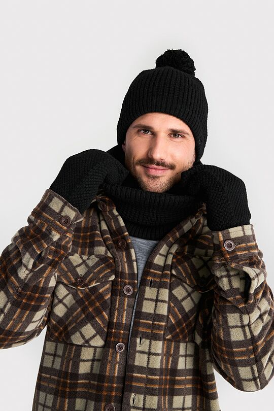 Neck muff with fleece ling 7 | BLACK | Audimas