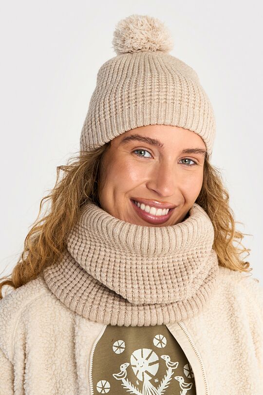 Neck muff with fleece lining 3 | WHITE | Audimas