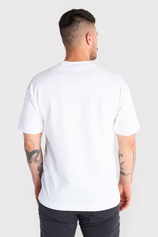 Short sleeves cotton T-shirt ,,The World in Your Hands" 5 | WHITE | Audimas