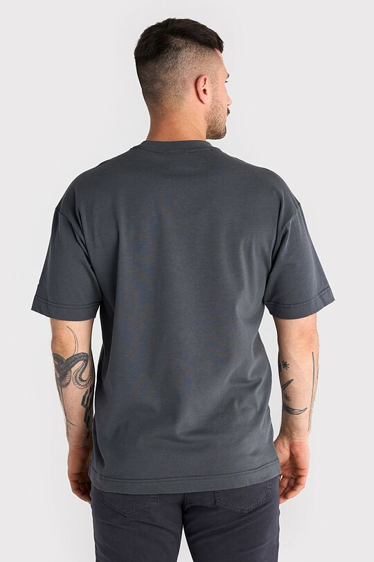 Short sleeves cotton T-shirt ,,The World in Your Hands" 5 | GREY | Audimas
