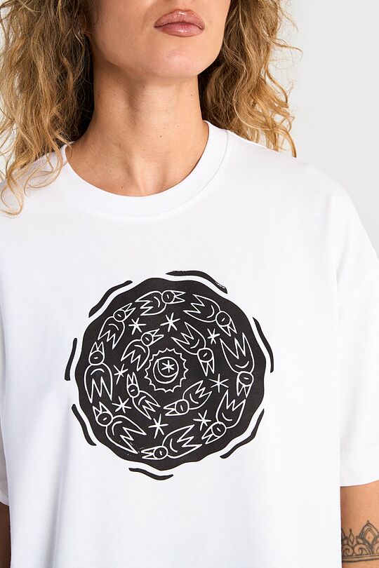 Short sleeves cotton T-shirt "Twelve raven brothers" 4 | WHITE | Audimas