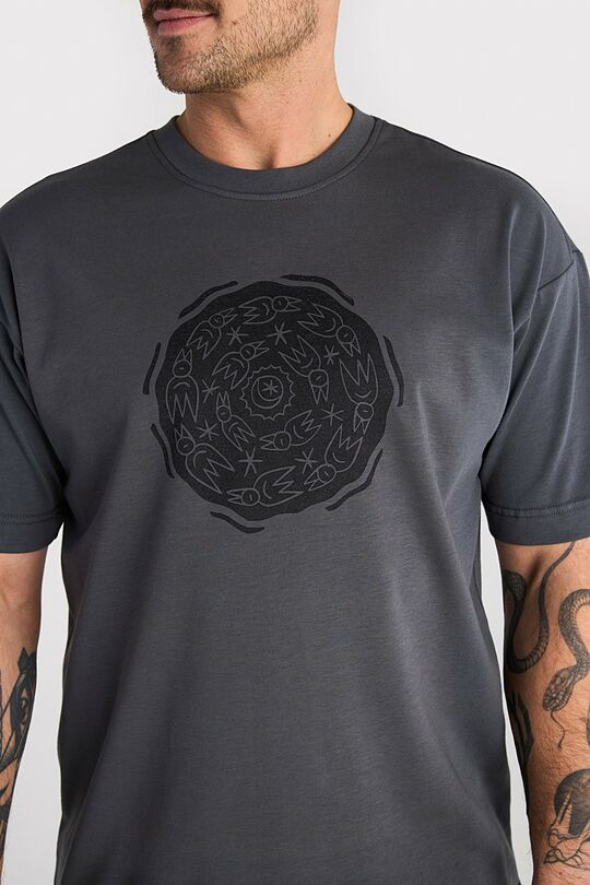 Short sleeves cotton T-shirt "Twelve raven brothers" 3 | GREY | Audimas