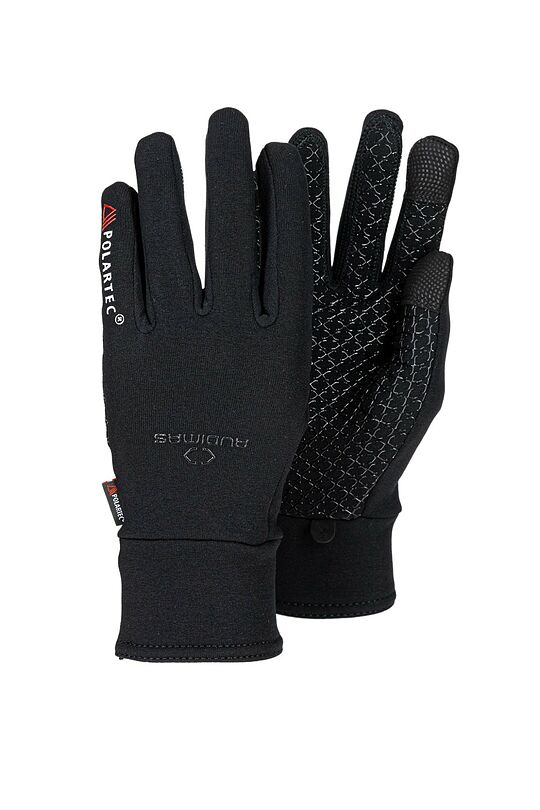 Multipurpose Polartec Power Stretch gloves 1 | BLACK | Audimas