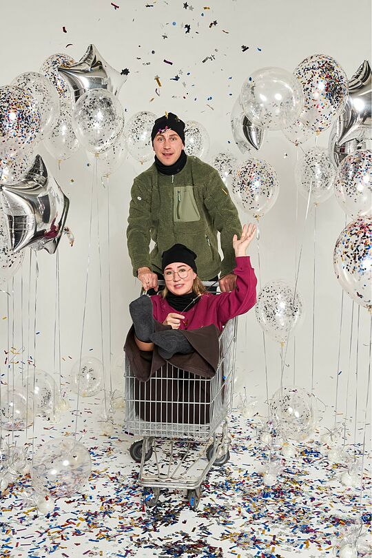 Merino wool hat and neck cuff set 1 | BLACK | Audimas