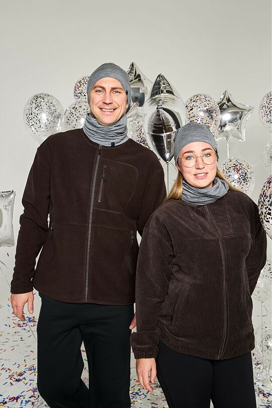 Merino wool hat and neck cuff set 1 | GREY | Audimas