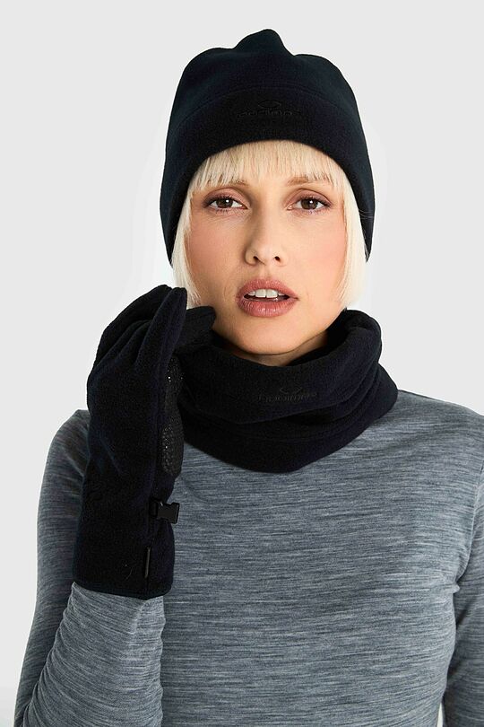 Polartec 100 Series fleece set with a headband 3 | BLACK | Audimas