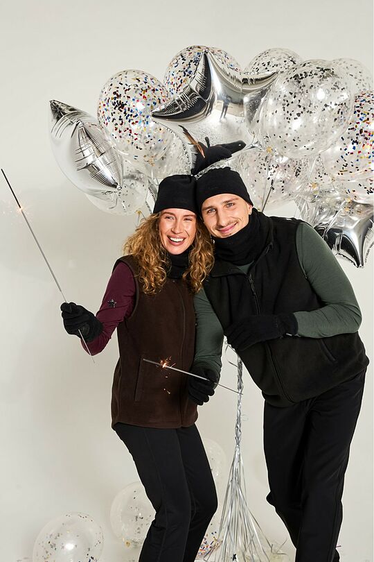 Polartec 100 Series fleece set with a headband 1 | BLACK | Audimas