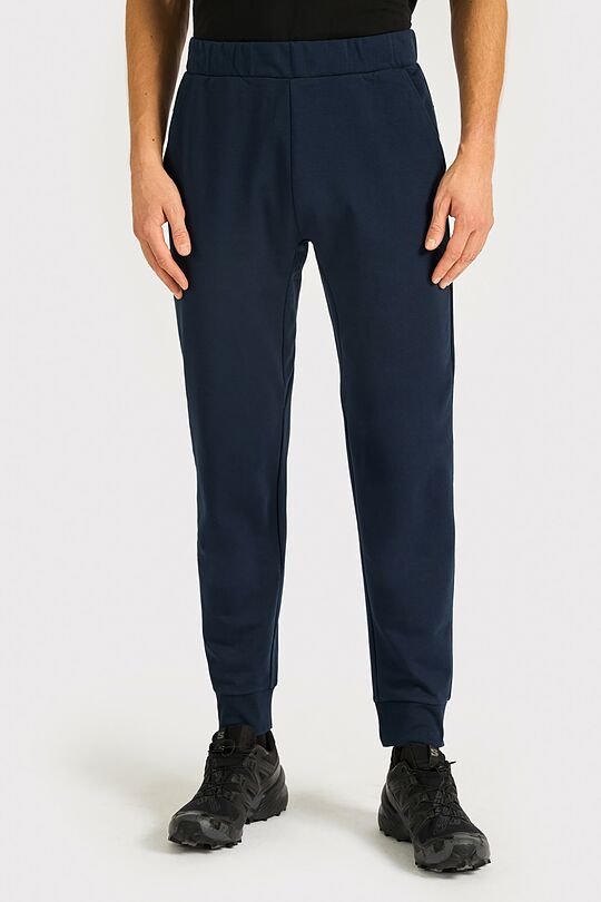 Tapered fit cotton French terry sweatpants 2 | Dark blue | Audimas