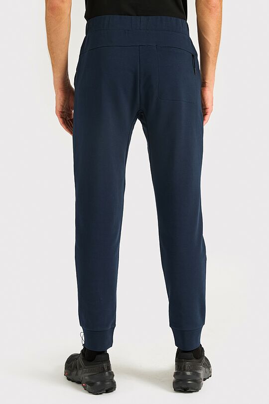 Tapered fit cotton French terry sweatpants 5 | Dark blue | Audimas