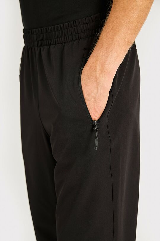 Stretchy woven trackpants 3 | BLACK | Audimas