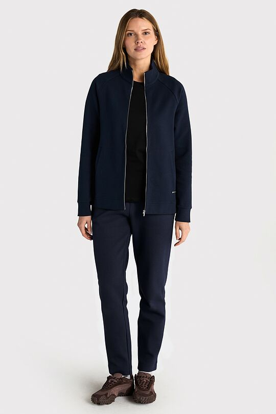 Textured tapered fit sweatpants 1 | Dark blue | Audimas