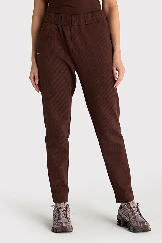 Textured tapered fit sweatpants 2 | BROWN | Audimas