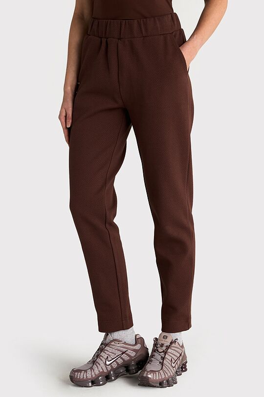 Textured tapered fit sweatpants 3 | BROWN | Audimas