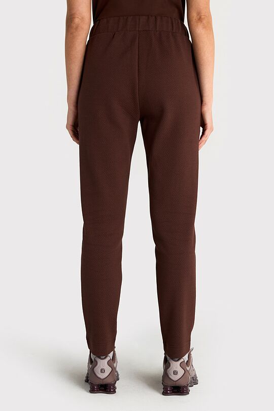Textured tapered fit sweatpants 4 | BROWN | Audimas