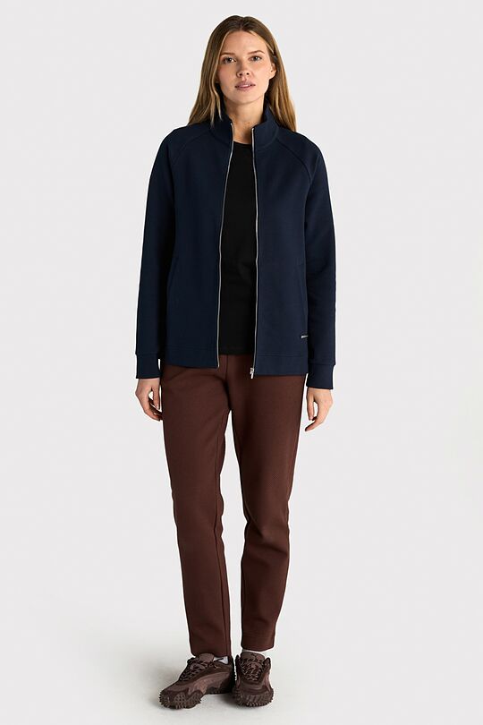 Textured full-zip sweatshirt 6 | Dark blue | Audimas