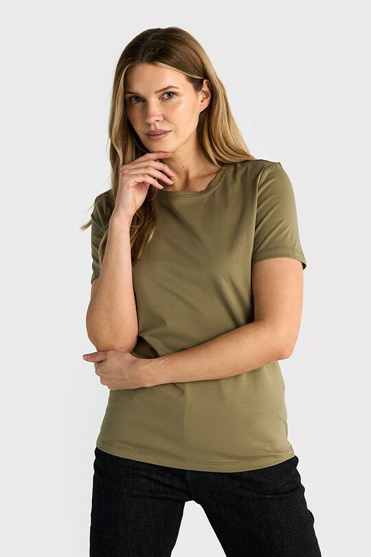 Cotton short sleeve T-shirt 1 | GREEN | Audimas
