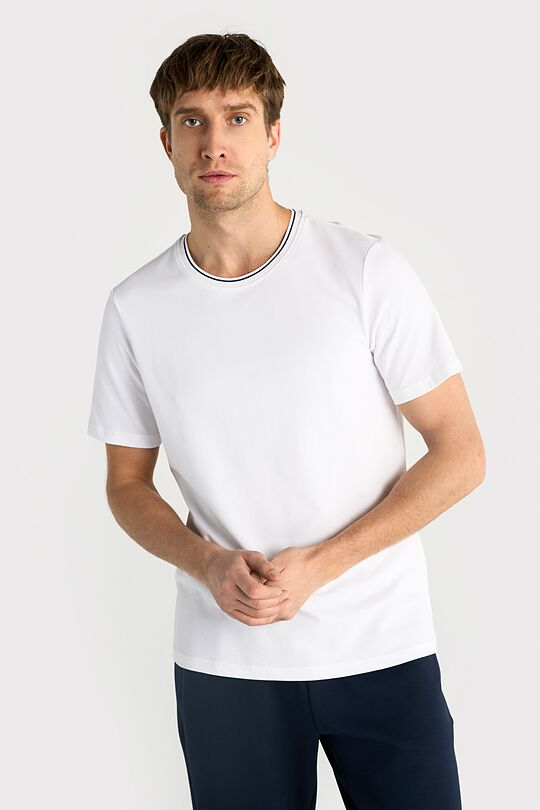 Cotton pique T-shirt 1 | WHITE | Audimas