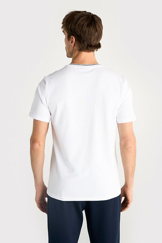 Cotton pique T-shirt 2 | WHITE | Audimas