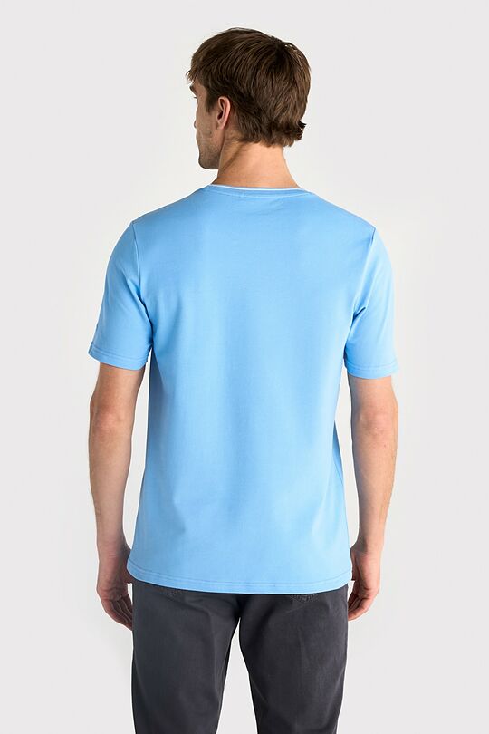 Cotton pique T-shirt 2 | LIGHT BLUE | Audimas