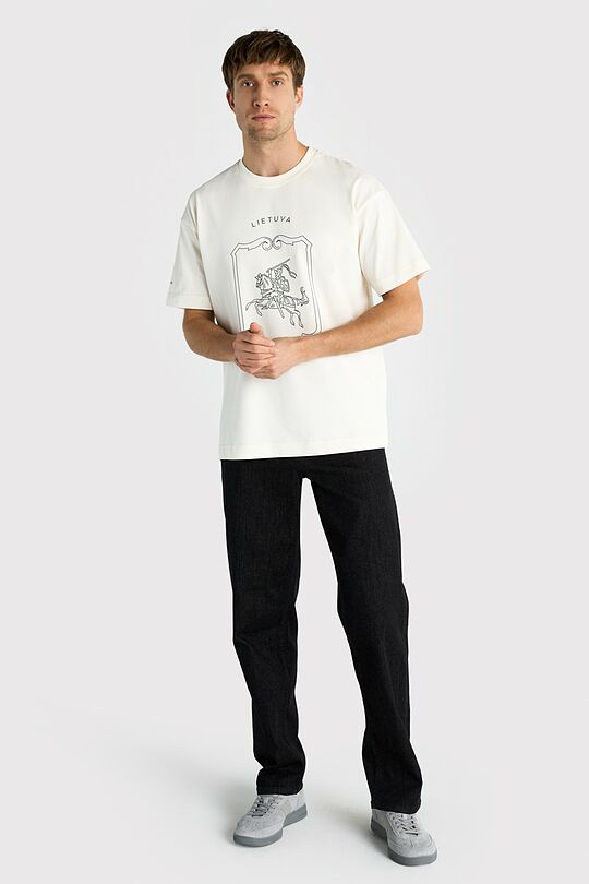 National collection oversized T-shirt 10 | Cream | Audimas