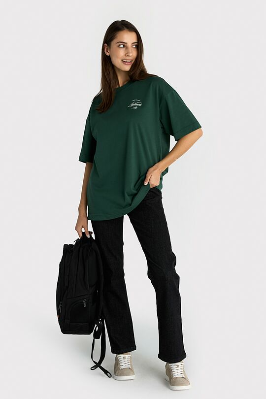 National collection oversized T-shirt 3 | GREEN | Audimas
