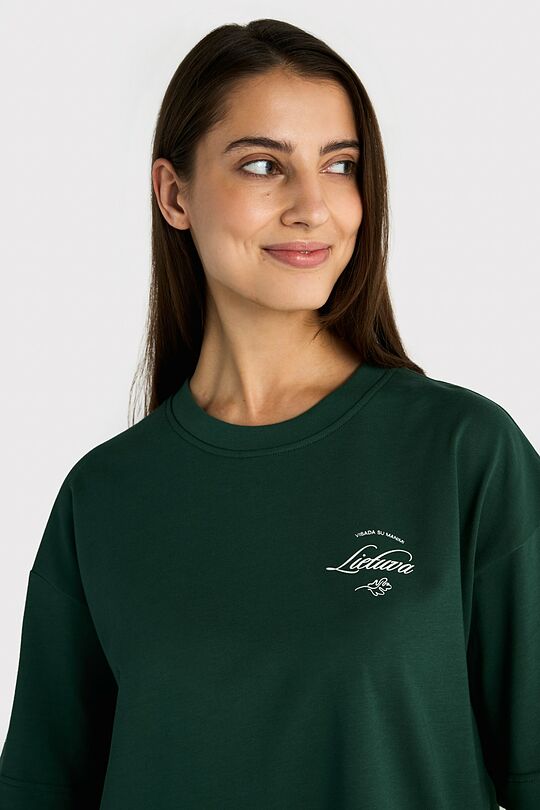 National collection oversized T-shirt 6 | GREEN | Audimas