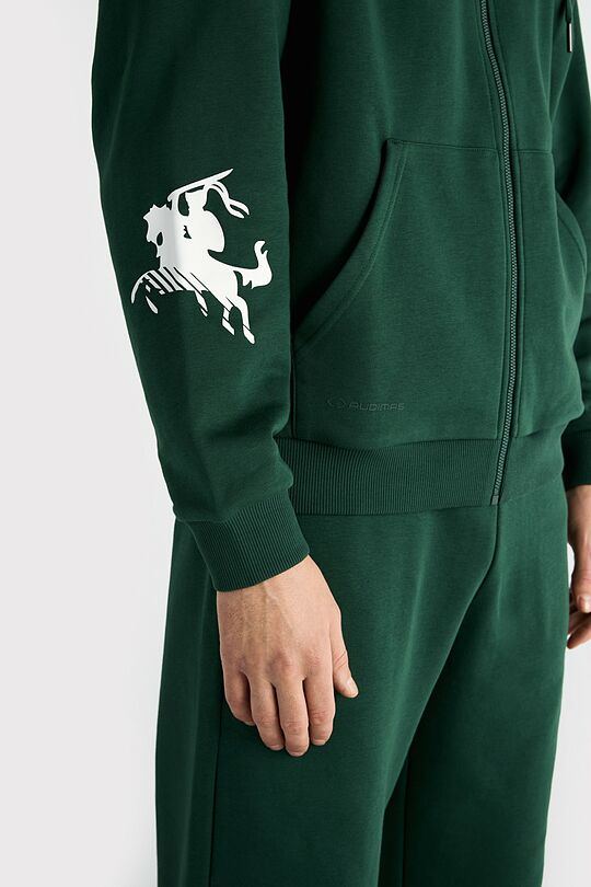 National collection full-zip hoodie 5 | GREEN | Audimas