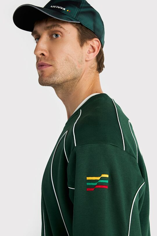 National collection oversized sweatshirt 7 | GREEN | Audimas