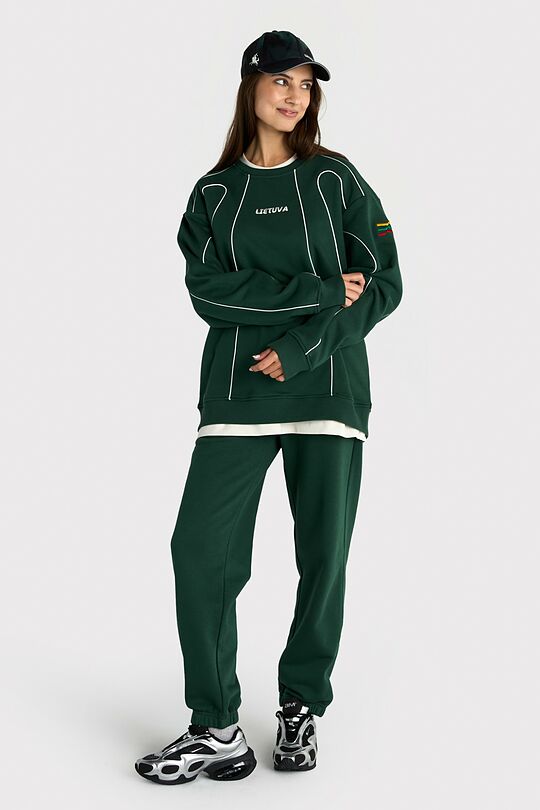 National collection oversized sweatshirt 9 | GREEN | Audimas