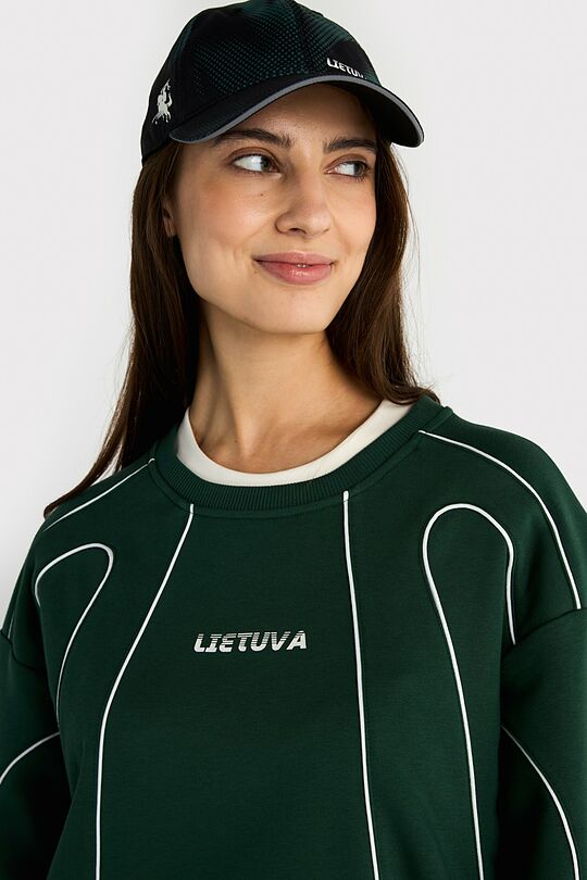 National collection oversized sweatshirt 11 | GREEN | Audimas