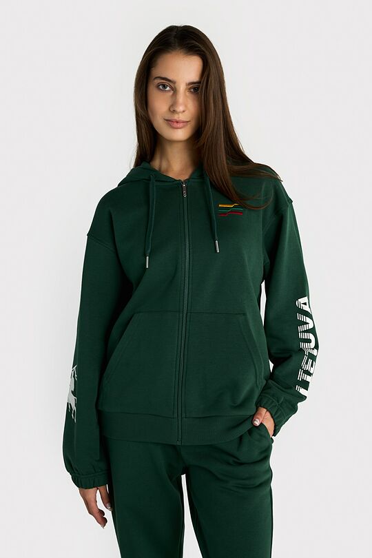 National collection full-zip hoodie 1 | GREEN | Audimas