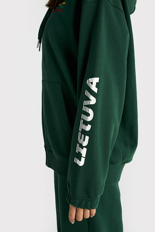 National collection full-zip hoodie 3 | GREEN | Audimas