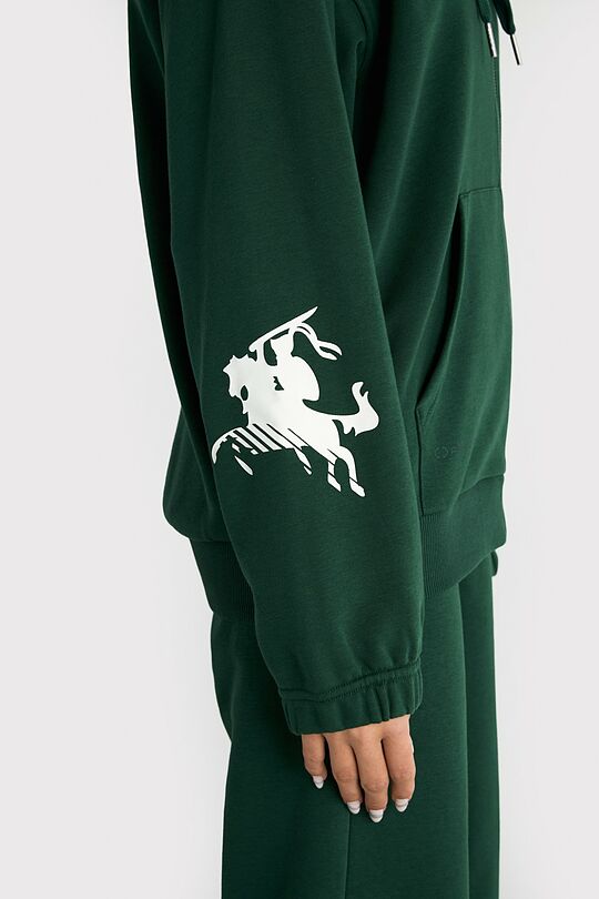 National collection full-zip hoodie 5 | GREEN | Audimas