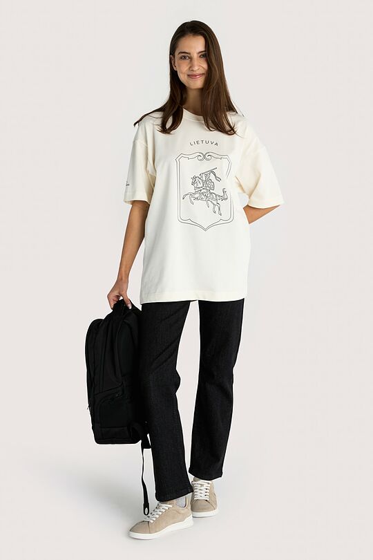 National collection oversized T-shirt 9 | Cream | Audimas