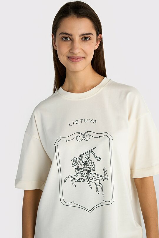 National collection oversized T-shirt 5 | Cream | Audimas