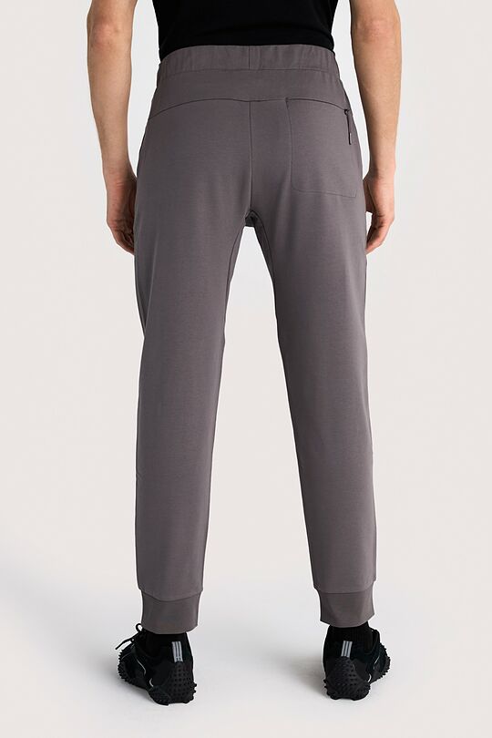 Tapered cotton French terry sweatpants 4 | GREY | Audimas
